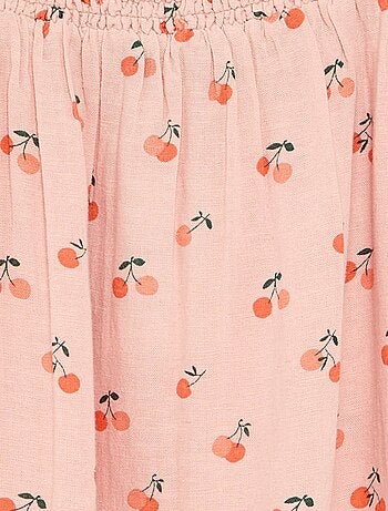 Jurk met all-overmotief en fijne bandjes