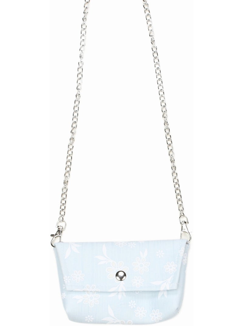 Jurk met bloemenprint - Kids Star Lichtblauw - Kiabi