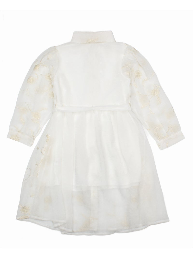 Jurk met bloemenprint - Kids Star Wit - Kiabi