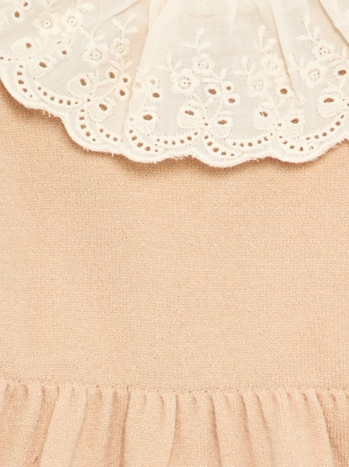 Jurk met claudinekraag en panty - Kiabi Jurk met claudinekraag en panty - Kiabi
