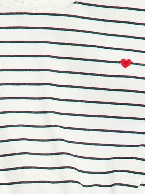 Jurk met korte mouwen van katoenjersey - Kiabi