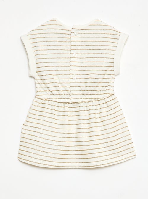 Jurk met korte mouwen van katoenjersey - Kiabi