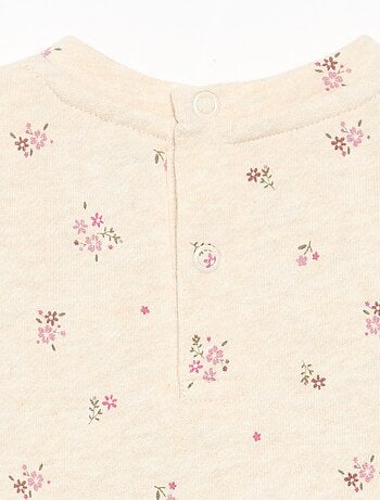 Jurk met lange mouwen en print