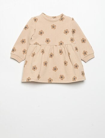 Jurk met lange mouwen en print