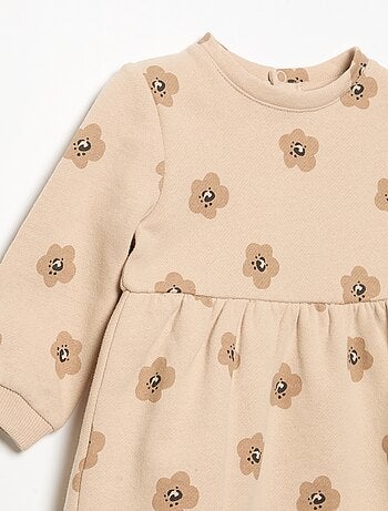 Jurk met lange mouwen en print