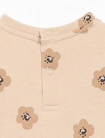 Jurk met lange mouwen en print