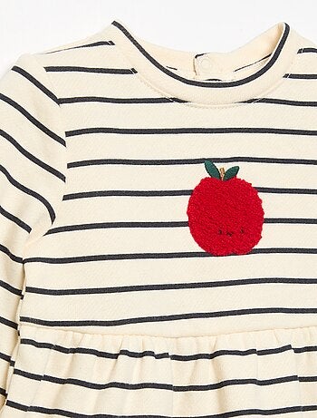 Jurk met lange mouwen en print