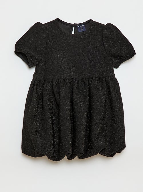 Jurk met pailletten en ballonvormige rok - Kiabi