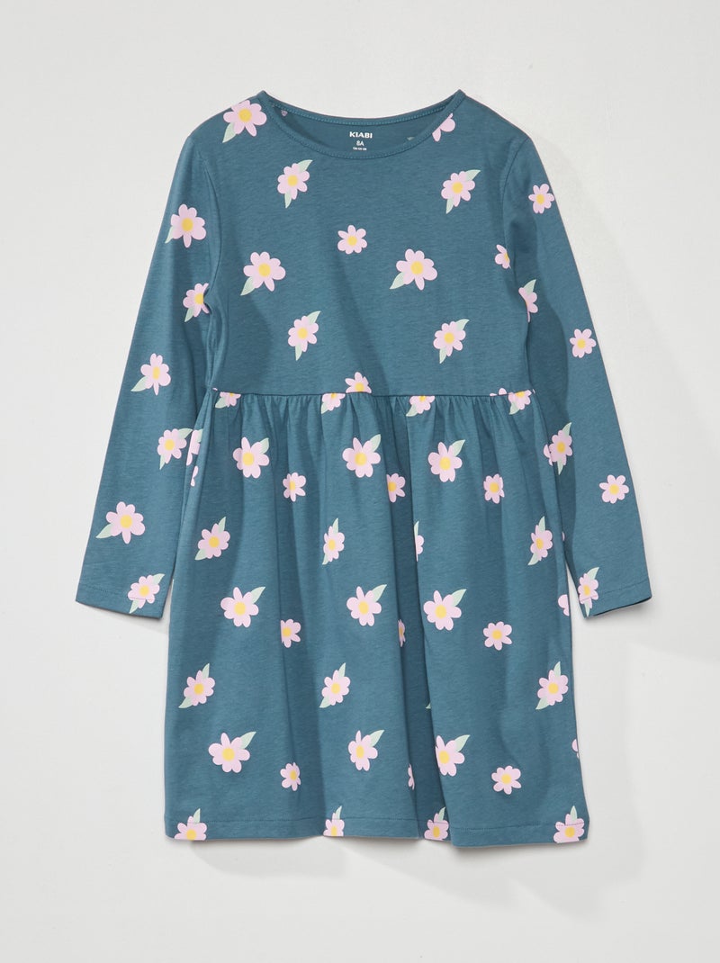 Jurk met print BLAUW - Kiabi