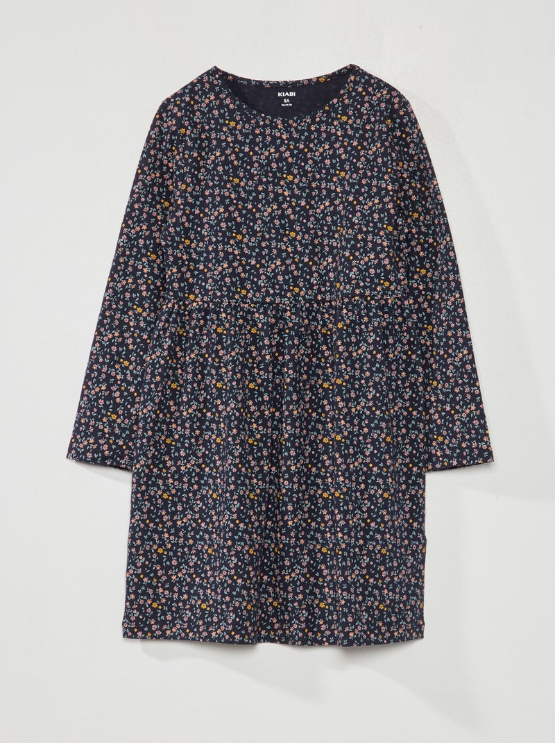 Jurk met print BLAUW - Kiabi