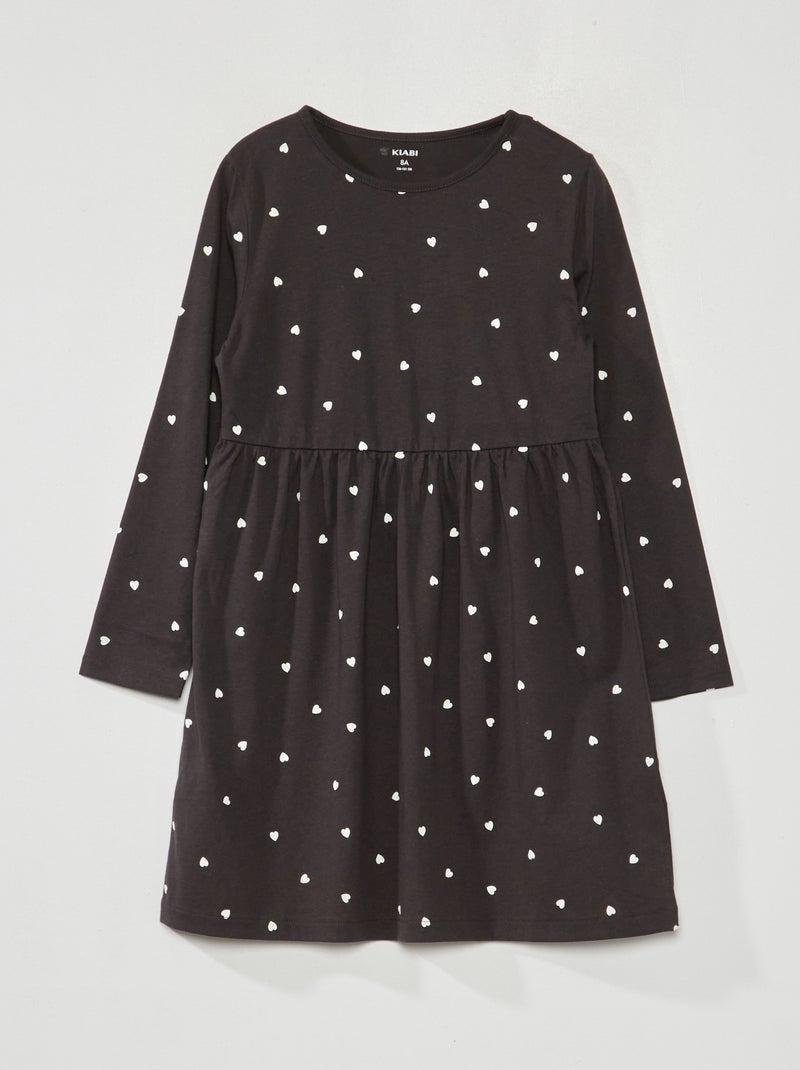 Jurk met print GRIJS - Kiabi