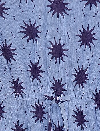 Jurk met volants en print