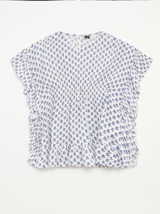 Jurk met volants en print