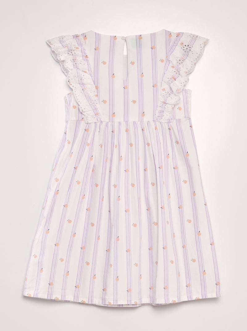 Jurk met volants PAARS - Kiabi