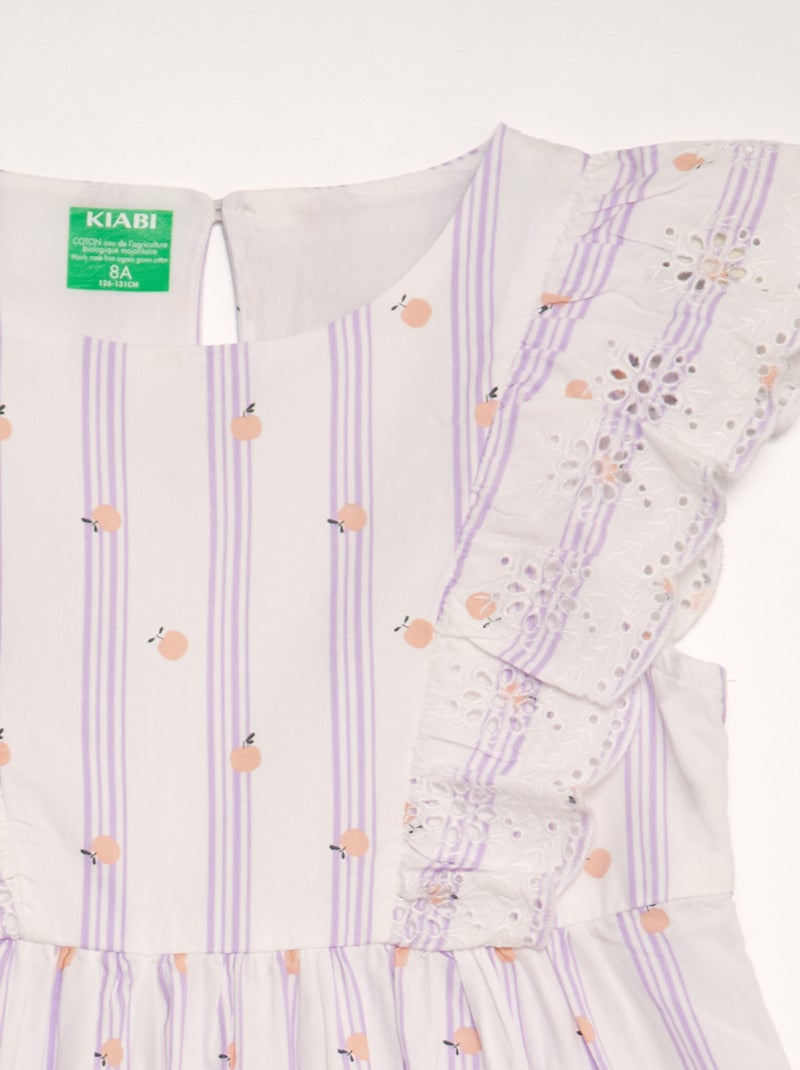 Jurk met volants PAARS - Kiabi