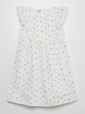 Jurk met volants WIT - Kiabi