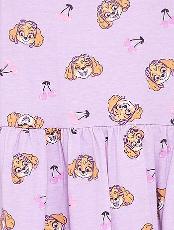 Jurk 'Paw Patrol' van bedrukte jersey met bandjes