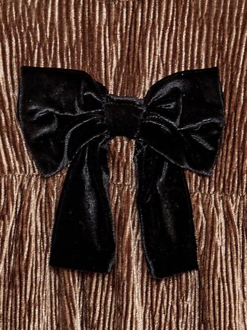 Jurk van corduroy met sierstrik - Kiabi