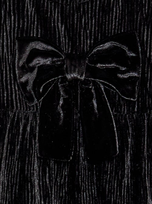 Jurk van corduroy met sierstrik - Kiabi