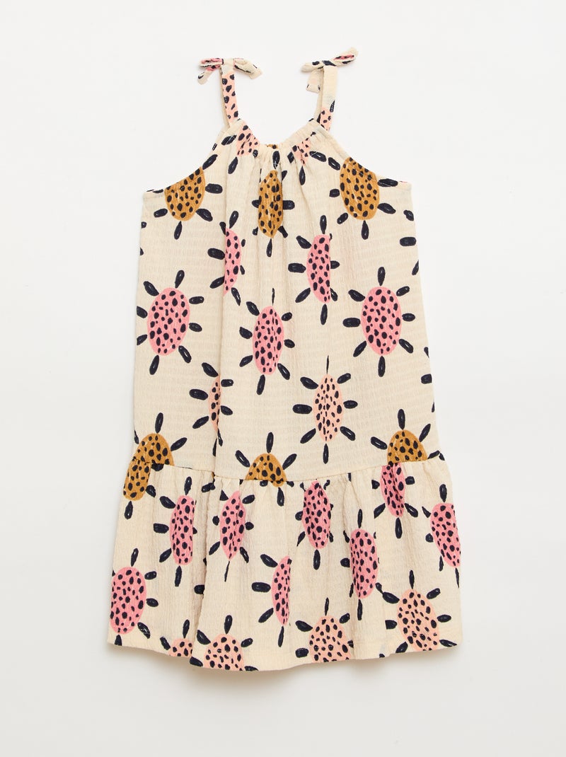 Jurk van crêpetricot Wit - Kiabi