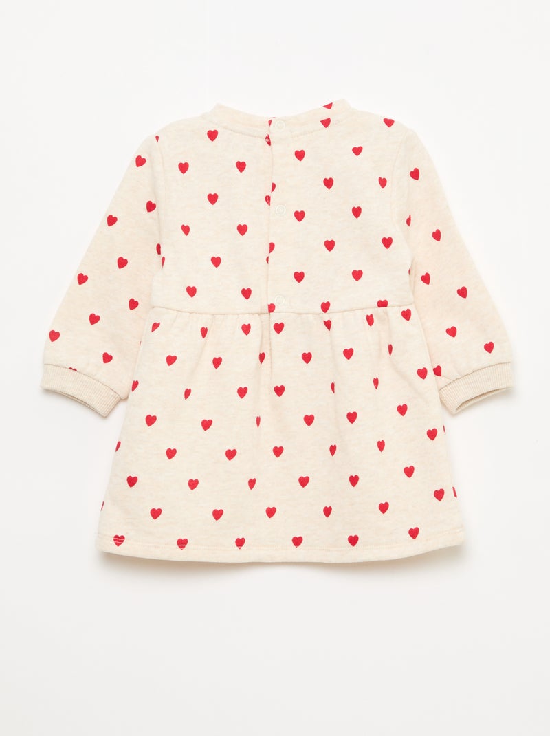 Jurk van joggingstof Biege - Kiabi