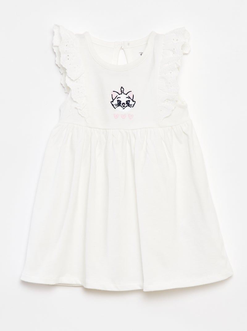 Jurkje met broderie anglaise 'Disney' WIT - Kiabi