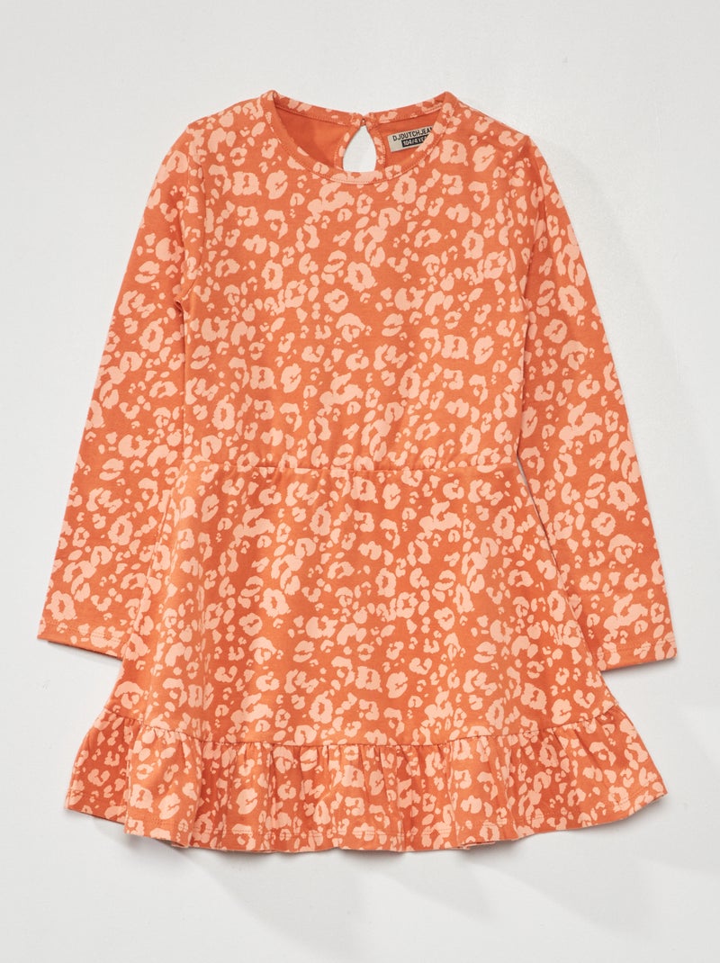 Jurkje van jersey met print ROSE - Kiabi