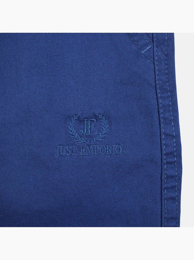 Just Emporio - Bermuda chino cargo  heren Blauw - Kiabi