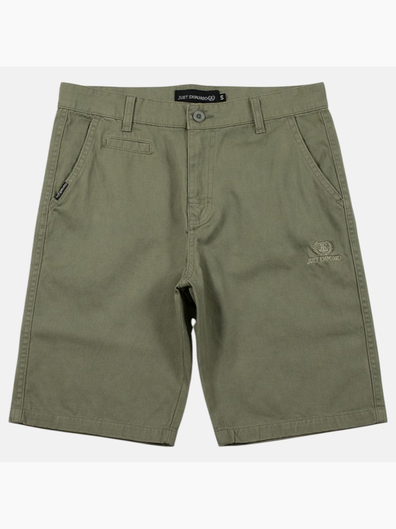 Just Emporio - Bermuda chino cargo  heren Kaki - Kiabi