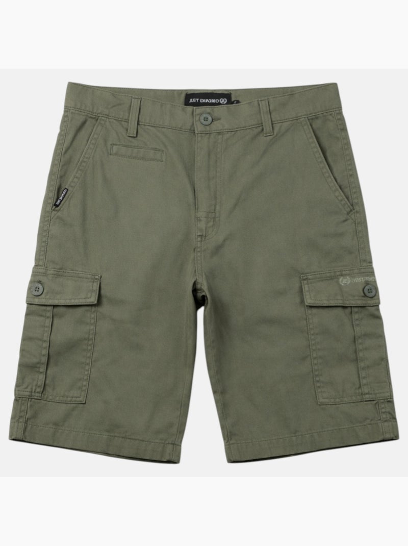 Just Emporio - Bermuda chino cargo  heren Kaki - Kiabi