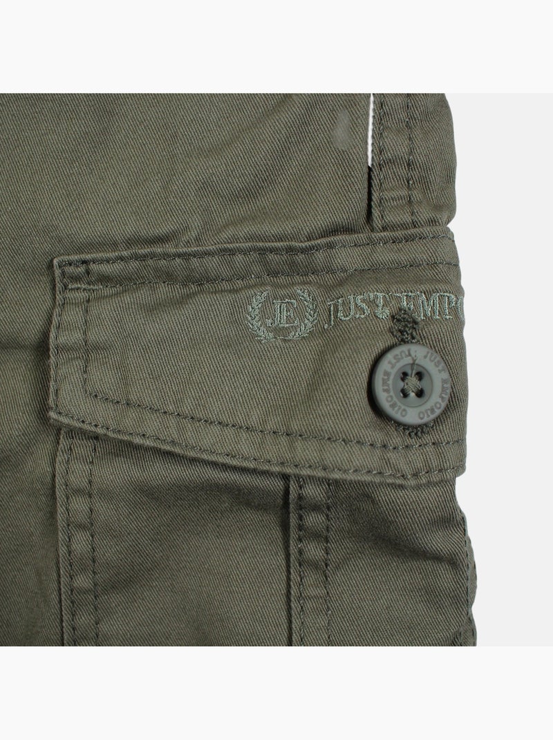 Just Emporio - Bermuda chino cargo  heren Kaki - Kiabi
