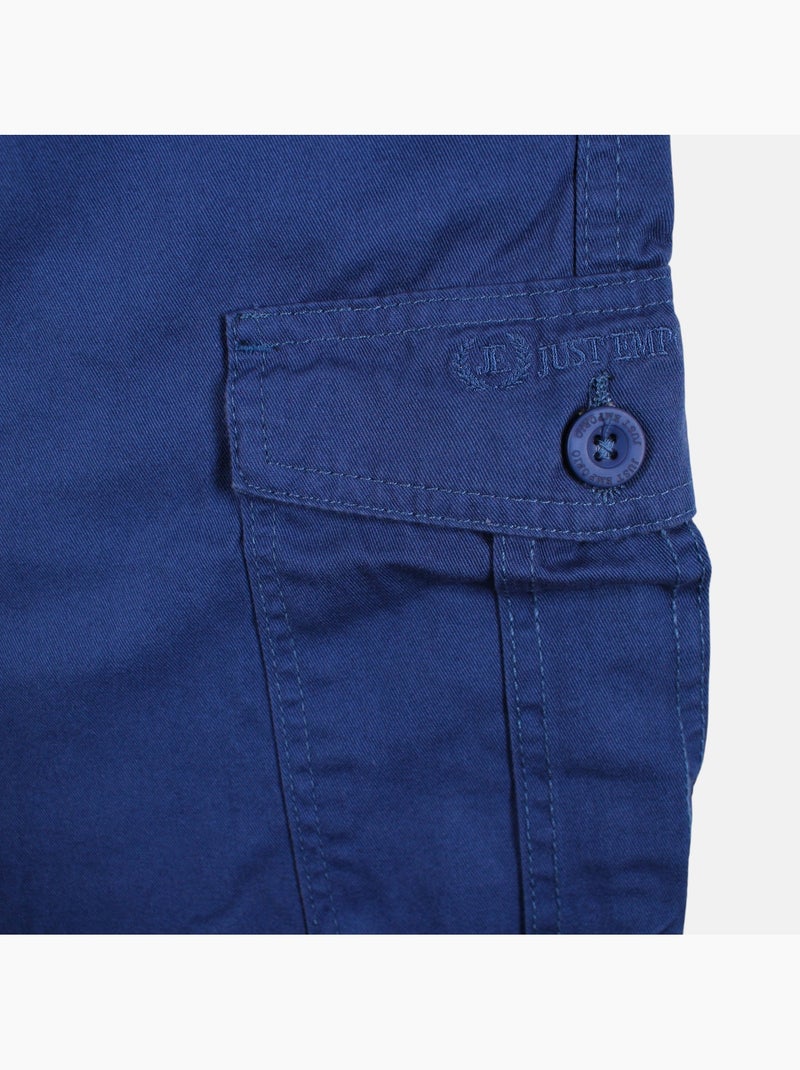 Just Emporio - Bermuda chino cargo  heren Marineblauw - Kiabi