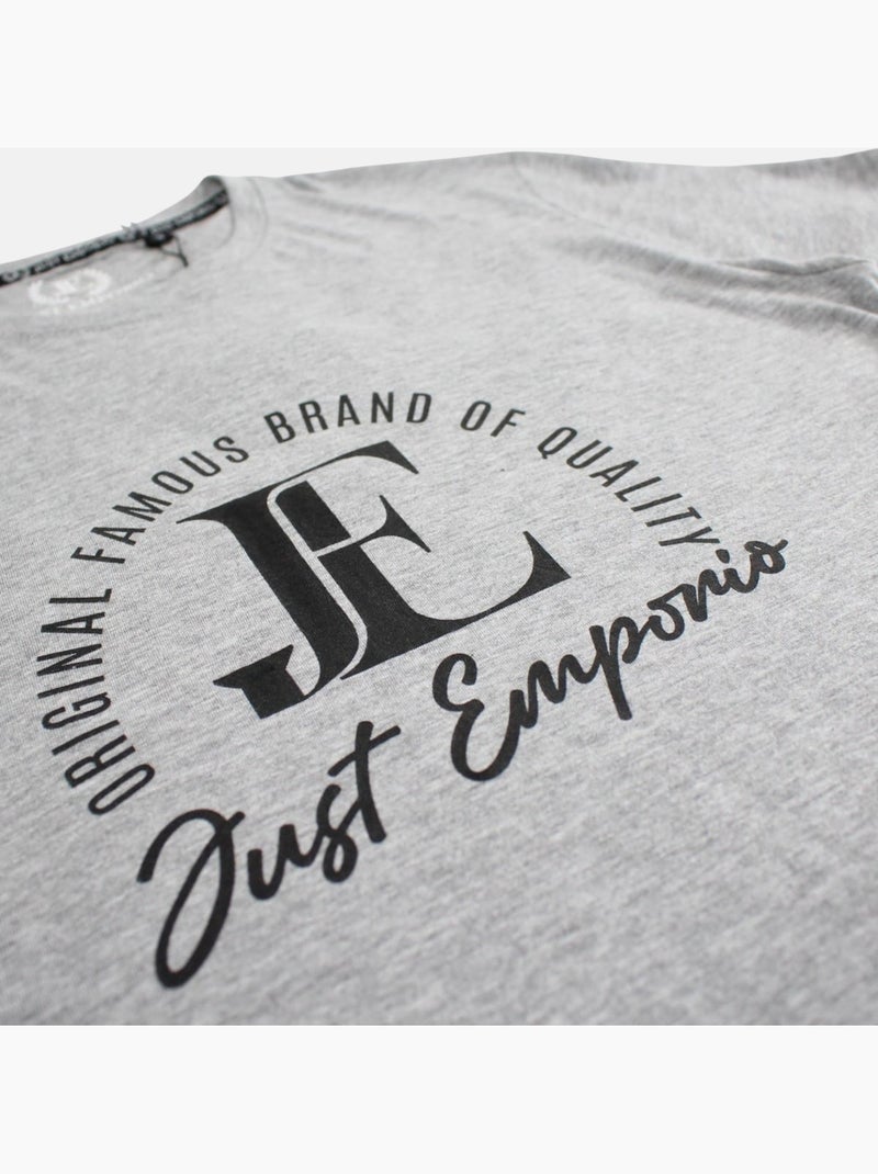 Just Emporio - T-shirt korte mouwen  heren Grijs - Kiabi