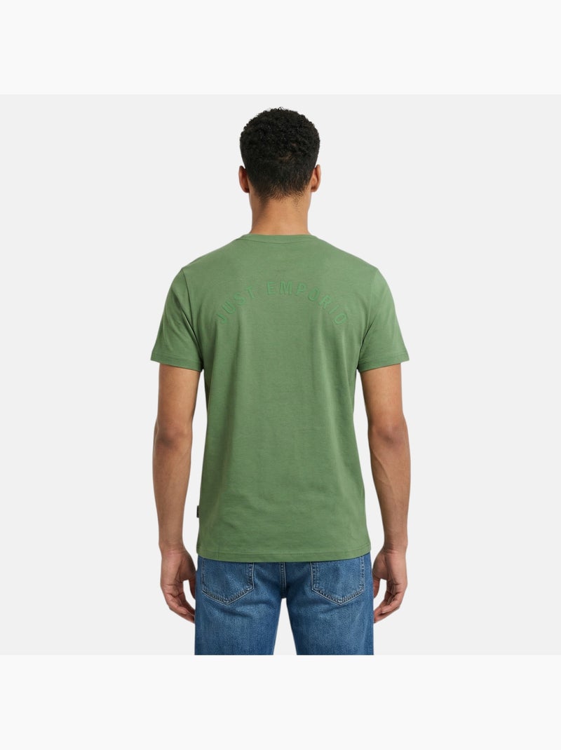 Just Emporio - T-shirt korte mouwen  heren Groen - Kiabi