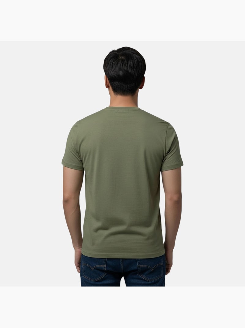 Just Emporio - T-shirt korte mouwen  heren Kaki - Kiabi