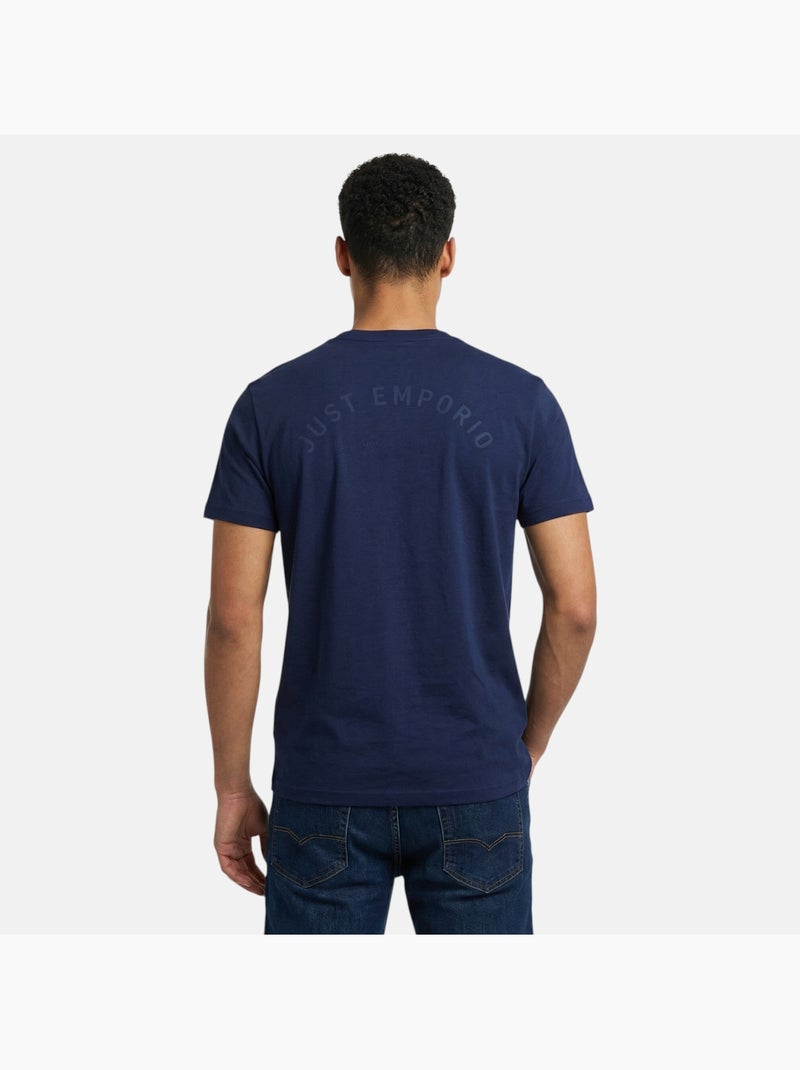 Just Emporio - T-shirt korte mouwen  heren Marineblauw - Kiabi