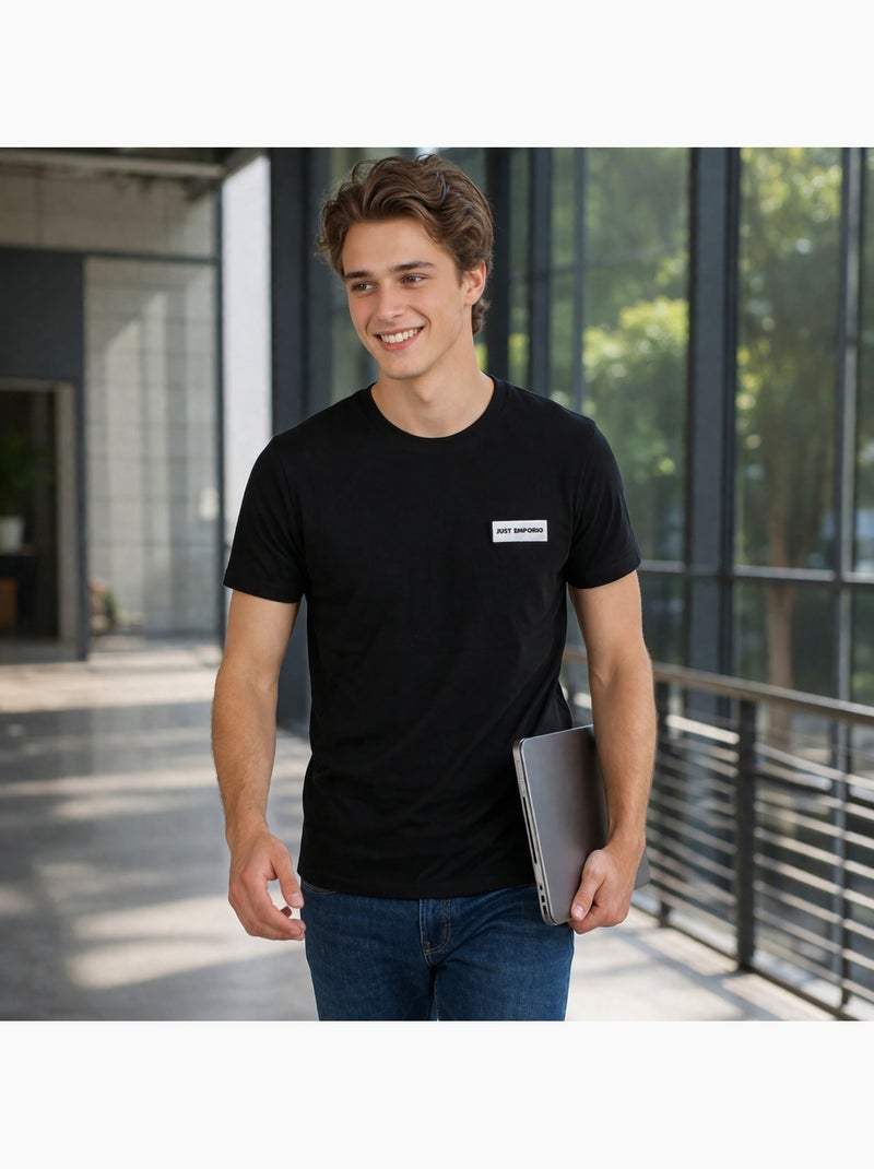 Just Emporio - T-shirt korte mouwen  heren Zwart - Kiabi