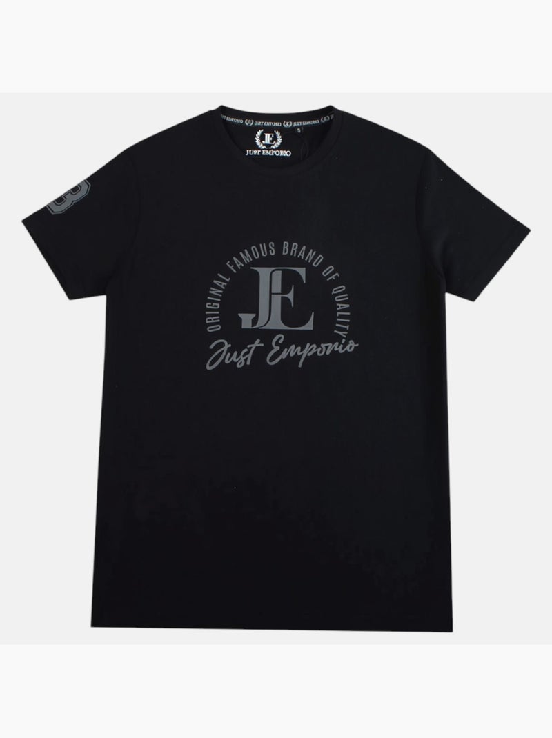 Just Emporio - T-shirt korte mouwen  heren Zwart - Kiabi
