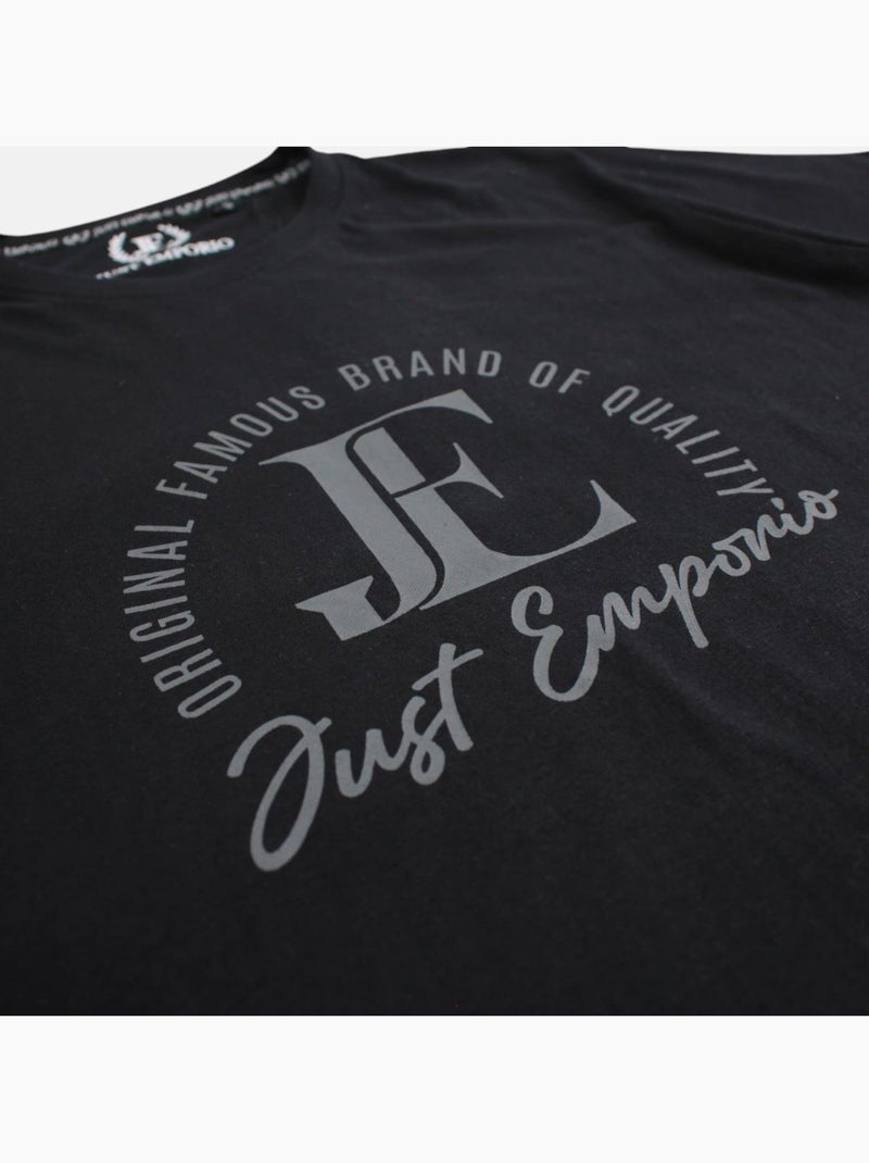 Just Emporio - T-shirt korte mouwen  heren Zwart - Kiabi