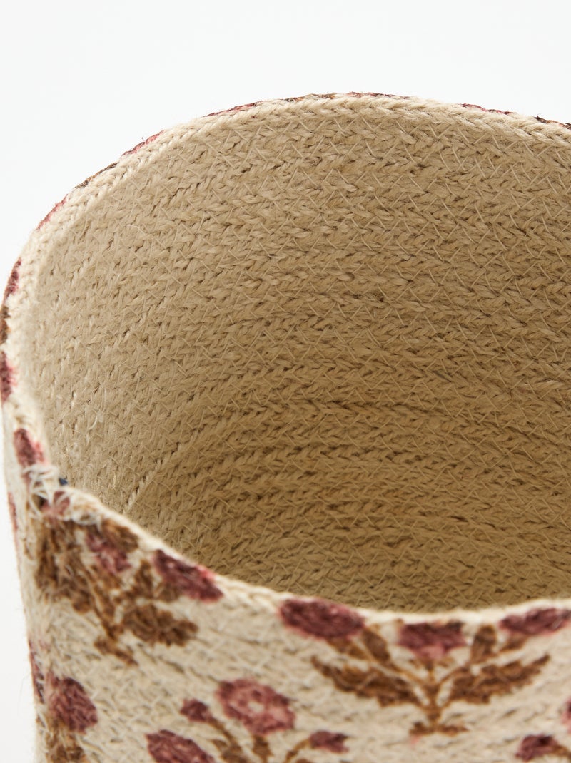 Juten opbergmand - Kiabi Home Rose - Kiabi