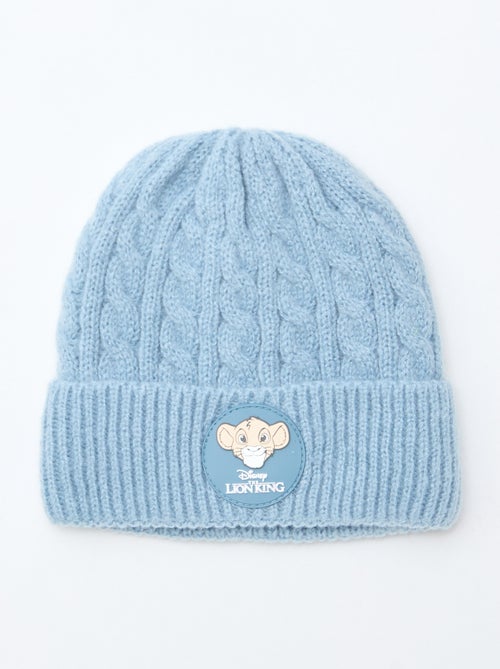 Kabelgebreide muts met ribbelpatroon 'Simba' 'Disney' - Kiabi