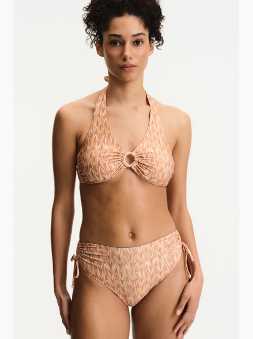 Kacie bikinibroekje met zigzagprint en hoge taille penti - Kiabi Kacie bikinibroekje met zigzagprint en hoge taille penti - Kiabi