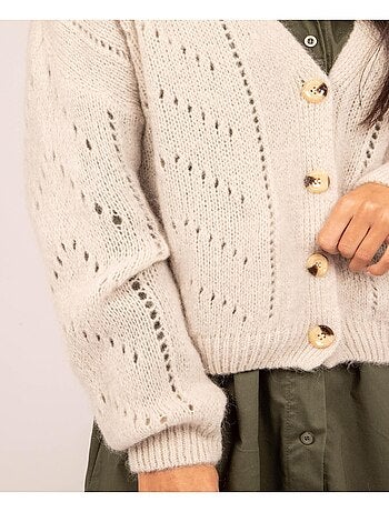 KAELLE vest met knoopsluiting