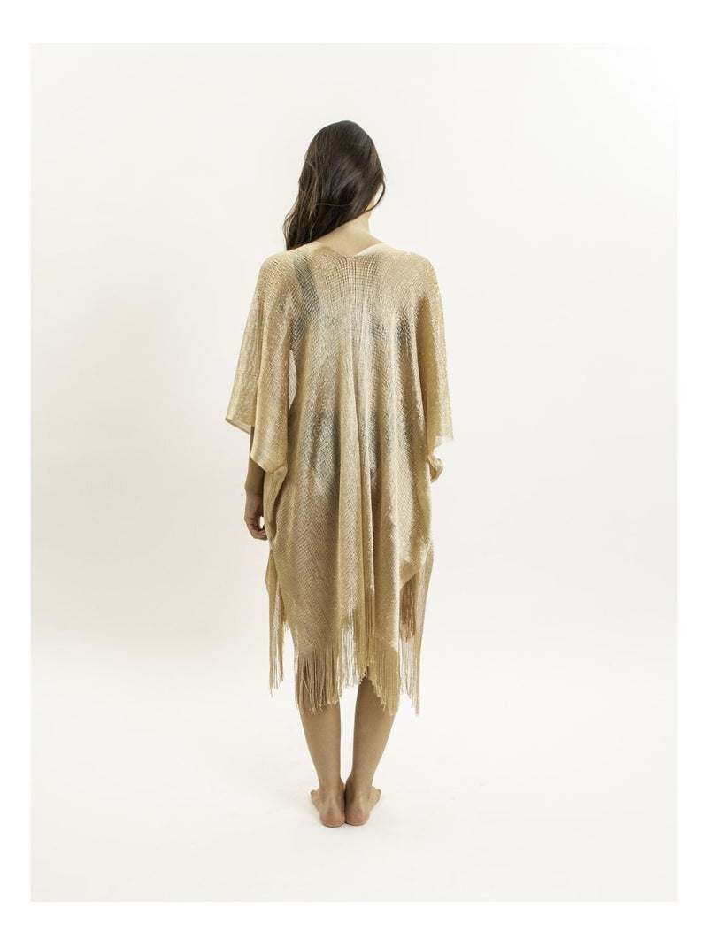 Kaftan lurex KARONA Noir Doré - Kiabi
