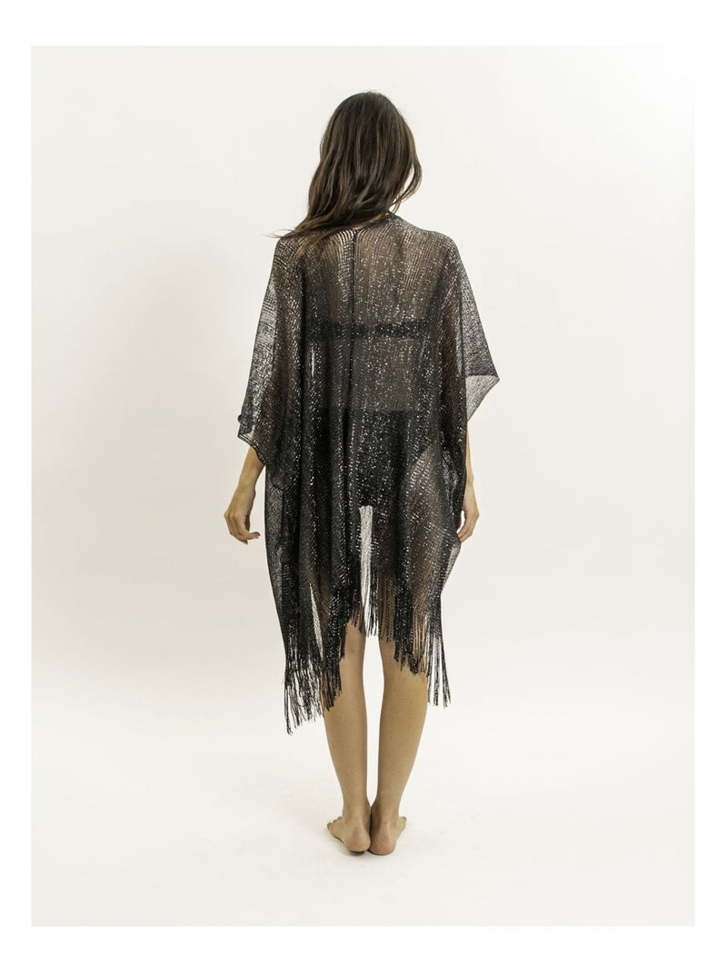 Kaftan lurex KARONA Noir - Kiabi