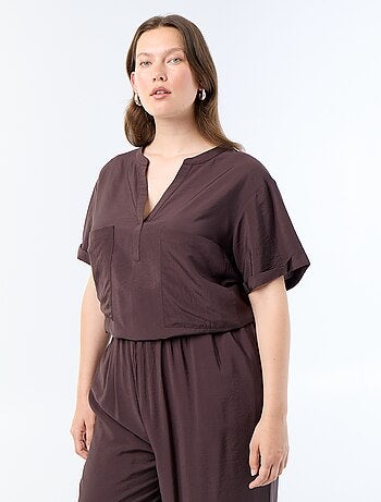 Kaftanblouse van soepele viscose