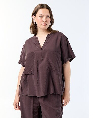 Kaftanblouse van soepele viscose