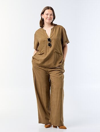Kaftanblouse van soepele viscose
