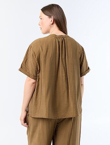 Kaftanblouse van soepele viscose