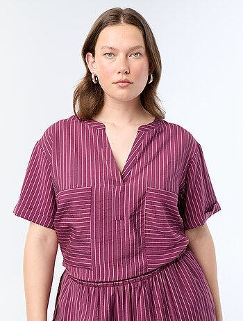 Kaftanblouse van soepele viscose